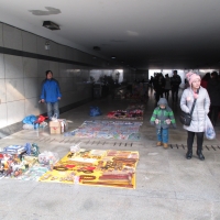 练摊人说：今天城管没有出来